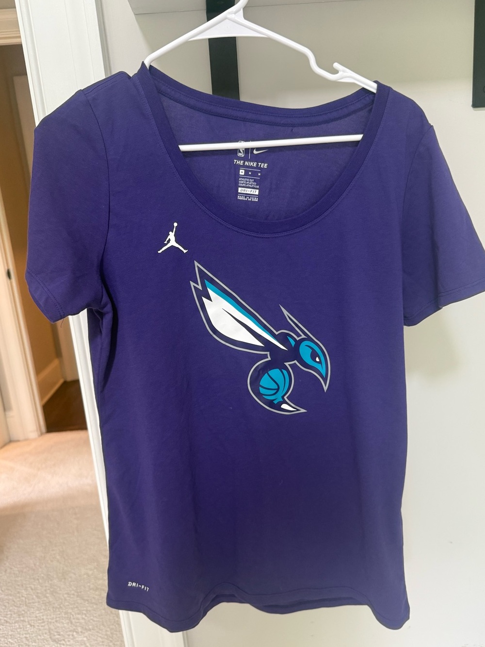 Hornets Nike Charlotte Hornets Purple Tee